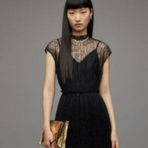 All Saints Arya Lace Midi  Dress -  NWT's  - Size 12